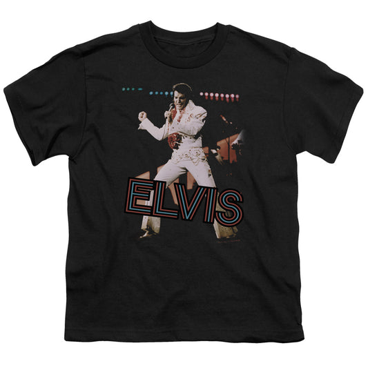 ELVIS PRESLEY HIT THE LIGHTS - S/S YOUTH 18/1 - BLACK T-Shirt