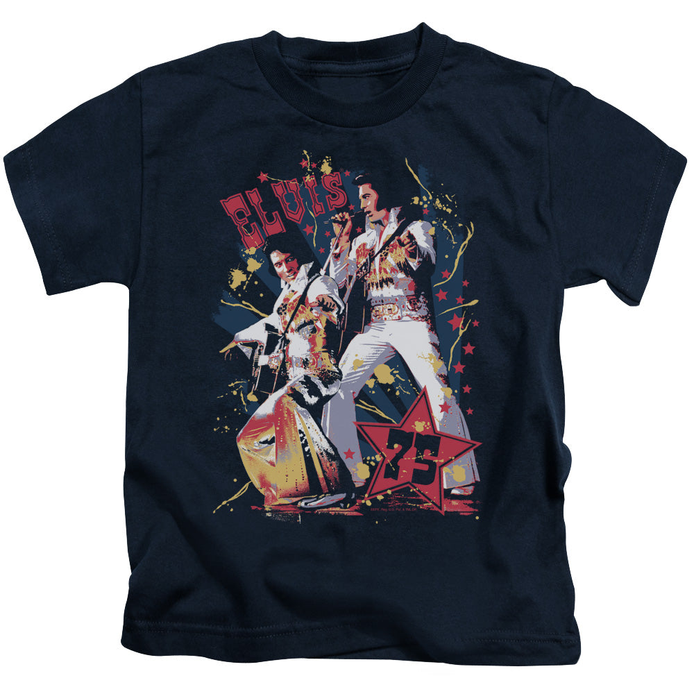 ELVIS PRESLEY EAGLE ELVIS - S/S JUVENILE 18/1 - NAVY - T-Shirt