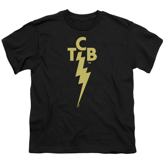 Elvis Presley - Tcb Logo - Short Sleeve Youth 18/1 - Black T-shirt