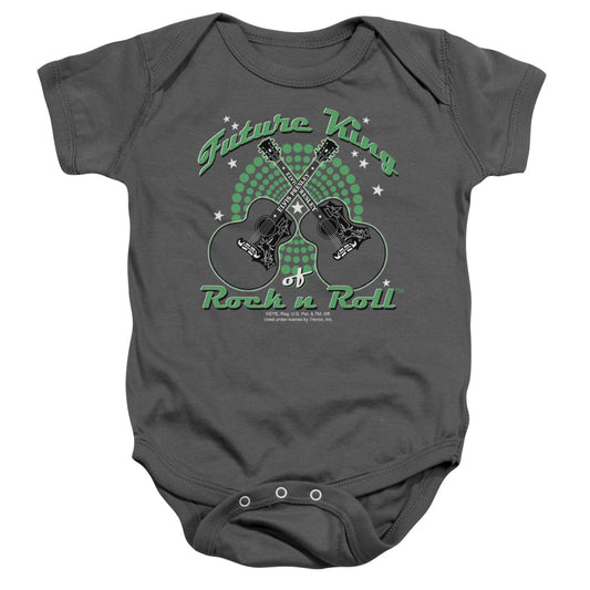 Elvis Presley - Future King - Infant Snapsuit - Charcoal