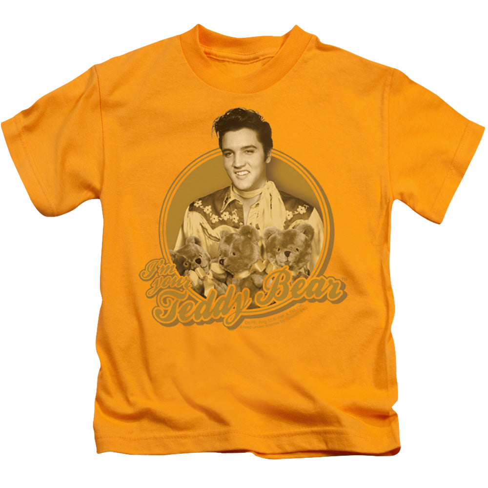 Elvis Presley - Teddy Bear - Short Sleeve Juvenile 18/1 - Gold T-shirt