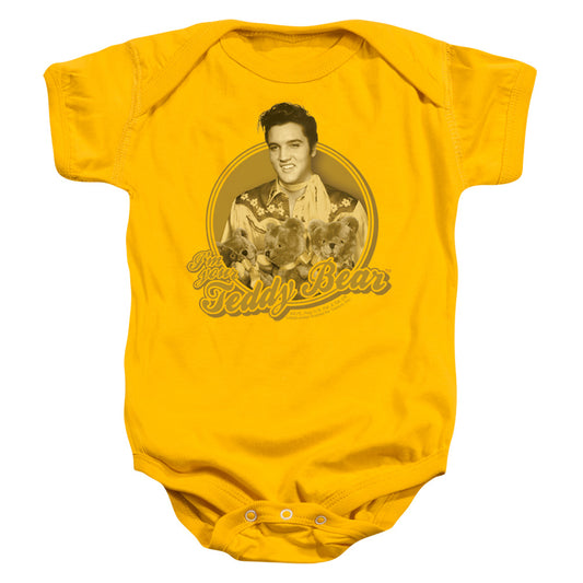Elvis Presley - Teddy Bear - Infant Snapsuit - Gold