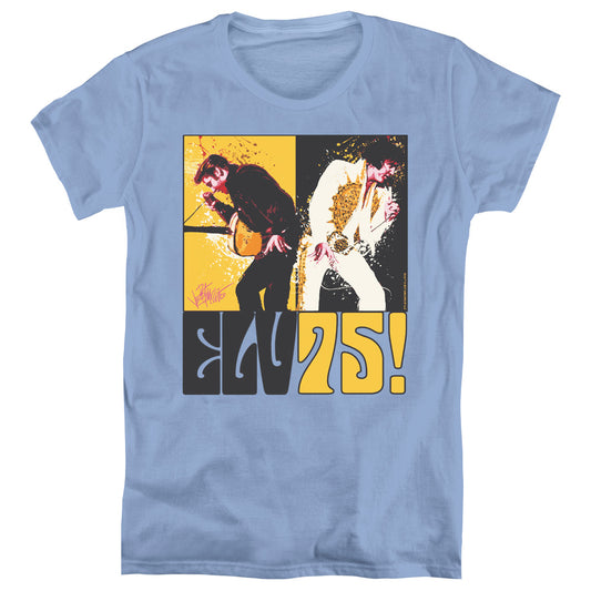 Elvis Presley - Still The King - Short Sleeve Womens Tee - Carolina Blue T-shirt