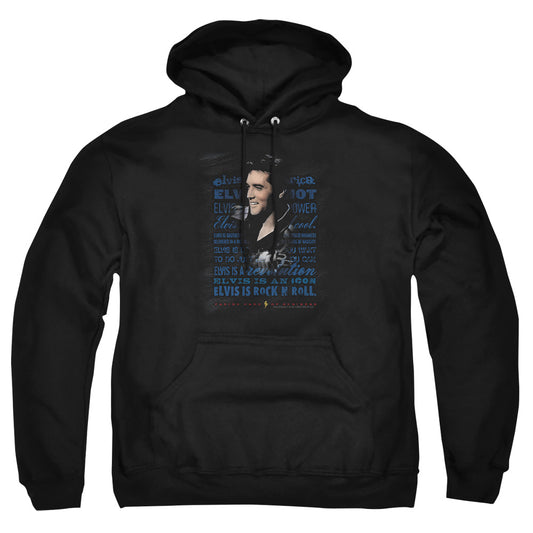 Elvis Presley - Icon - Adult Pull-over Hoodie - Black