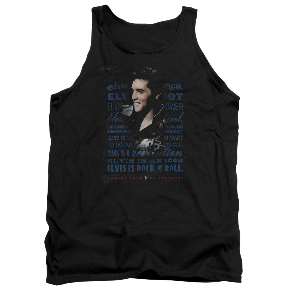 Elvis Presley - Icon - Adult Tank - Black