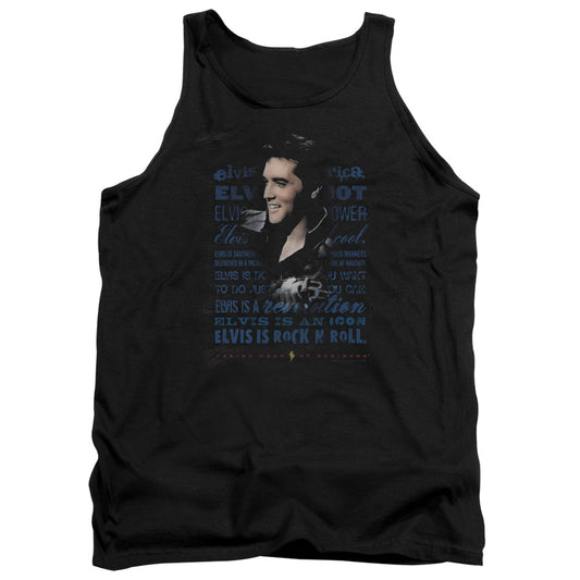 Elvis Presley - Icon - Adult Tank - Black