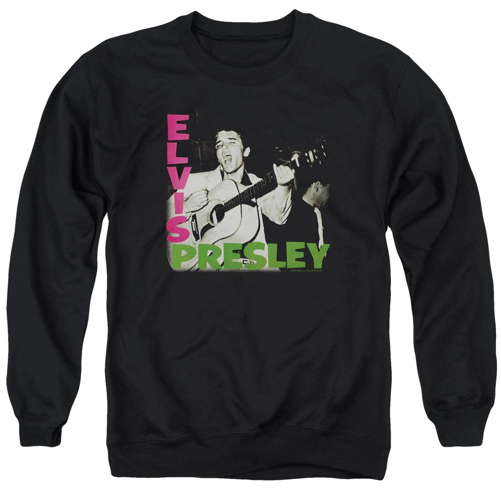 Elvis Presley - Elvis Presley Album - Adult Crewneck Sweatshirt - Black