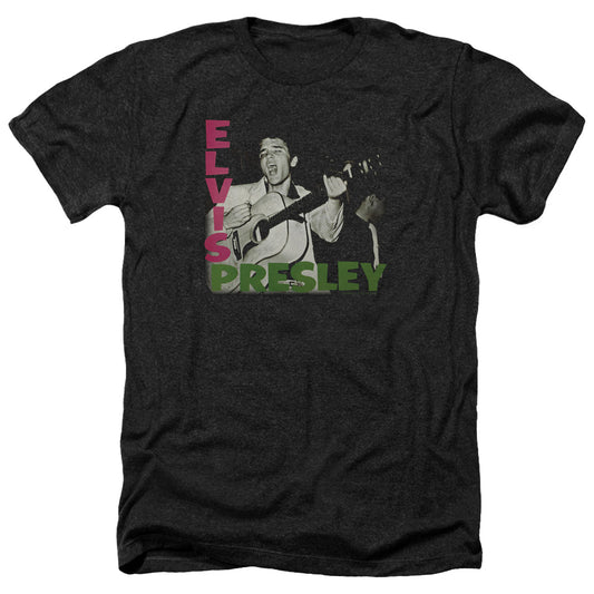 Elvis Presley - Elvis Presley Album - Adult Heather-black