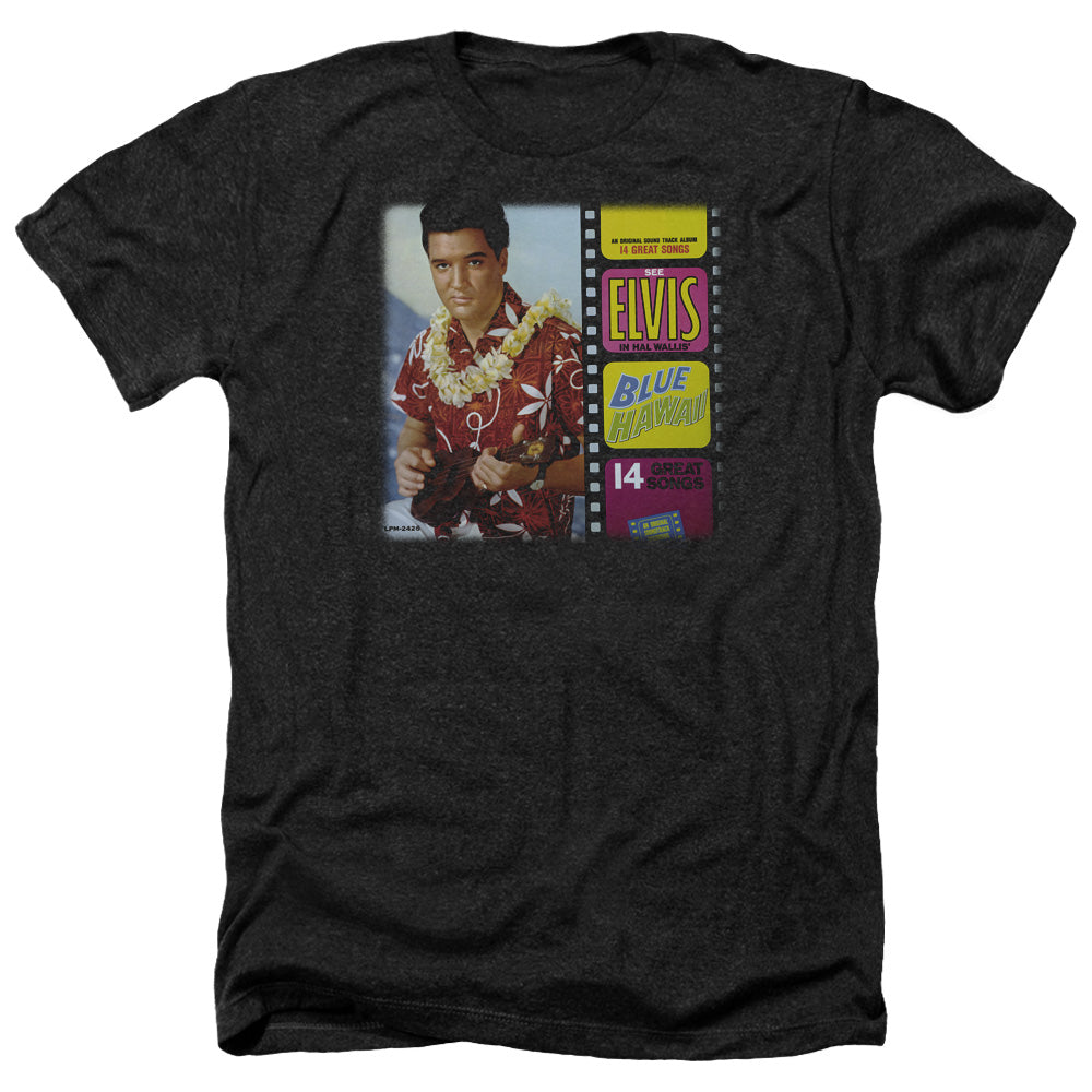 Elvis Presley - Blue Hawaii Album - Adult Heather-black