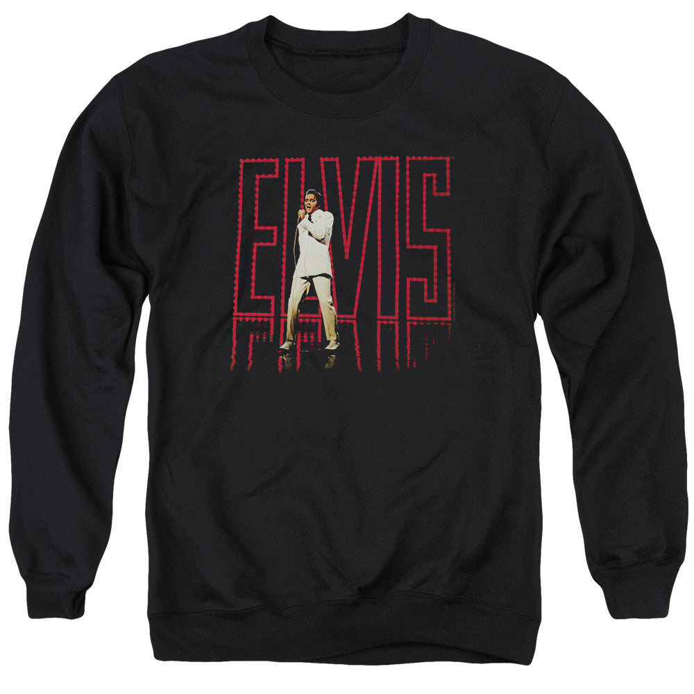 Elvis Presley - Elvis 68 Album - Adult Crewneck Sweatshirt - Black
