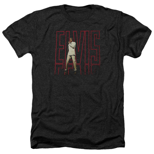 Elvis Presley - Elvis 68 Album - Adult Heather-black
