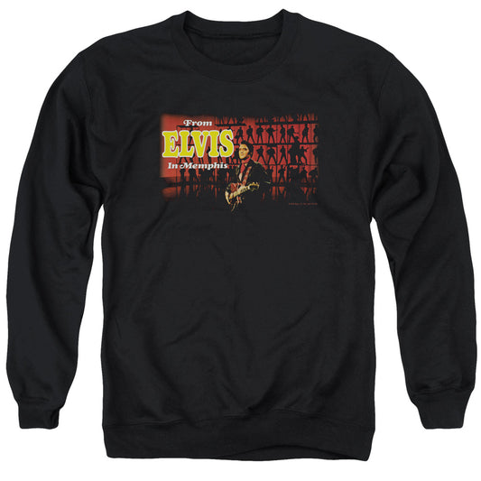 Elvis Presley - From Elvis In Memphis - Adult Crewneck Sweatshirt - Black