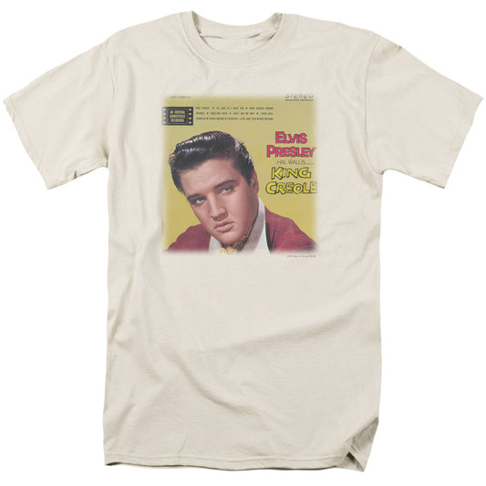 Elvis Presley - King Creole Soundtrack - Short Sleeve Adult 18/1 - Cream T-shirt