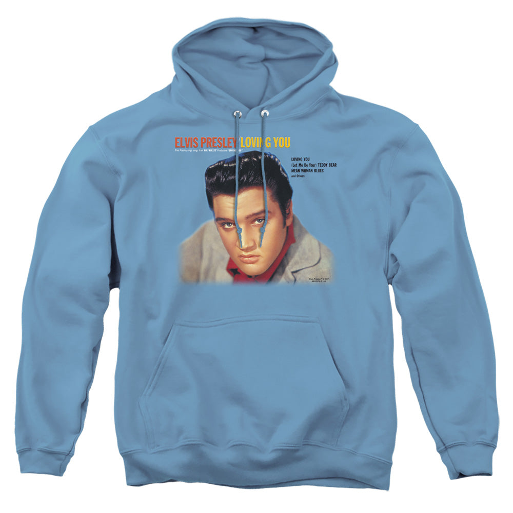 Elvis Presley - Loving You Soundtrack - Adult Pull-over Hoodie - Carolina Blue