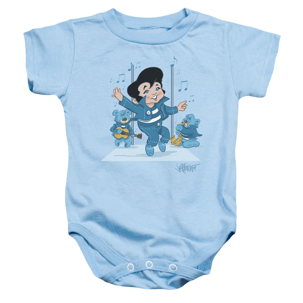 Elvis Presley Jailhouse Rocker - Infant Snapsuit - Light Blue - Sm