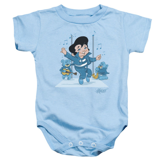 Elvis Presley Jailhouse Rocker - Infant Snapsuit - Light Blue - Sm
