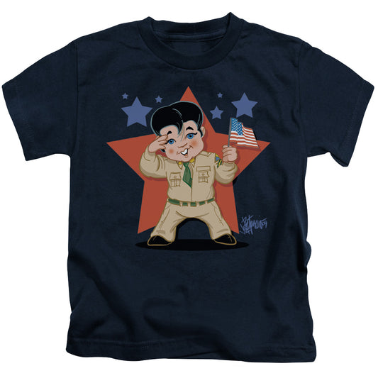 ELVIS PRESLEY LIL G I - S/S JUVENILE 18/1 - NAVY - T-Shirt