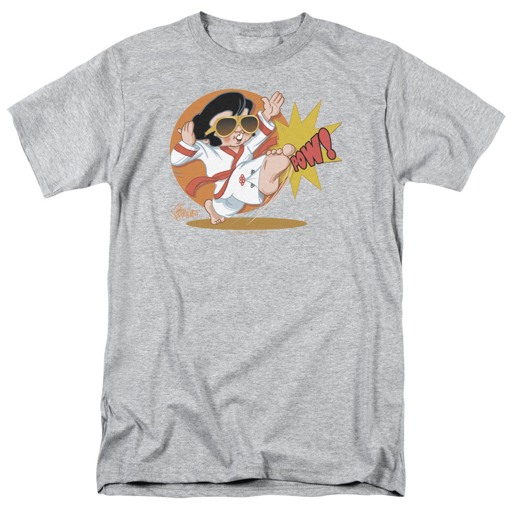 Elvis Presley - Karate King - Short Sleeve Adult 18/1 - Athletic Heather T-shirt