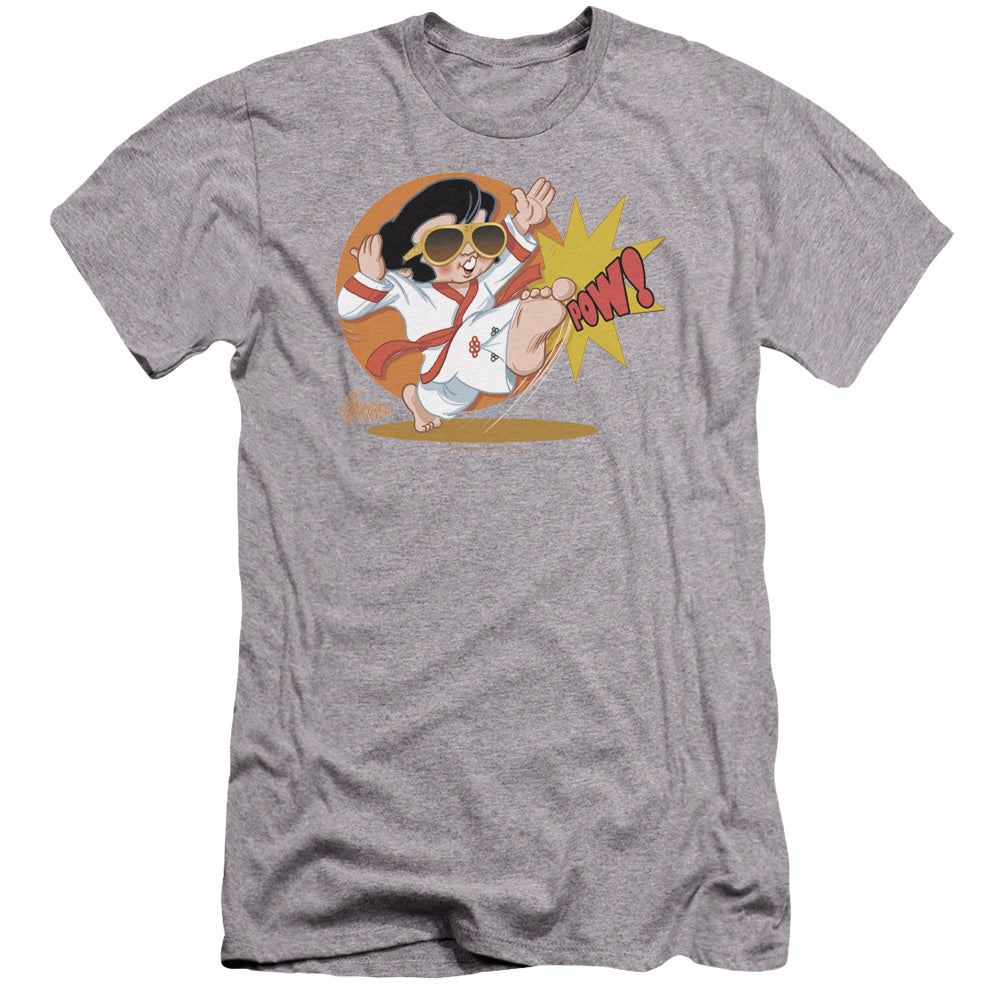 Elvis Presley - Karate King-premuim Canvas Adult Slim Fit 30/1 - Athletic Heather