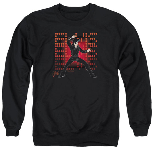 Elvis Presley - 69 Anime - Adult Crewneck Sweatshirt - Black