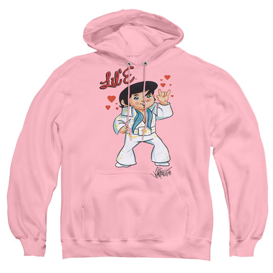Elvis Presley - Lil E - Adult Pull-over Hoodie - Pink