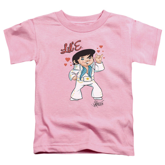 Elvis Presley - Lil E - Short Sleeve Toddler Tee - Pink T-shirt