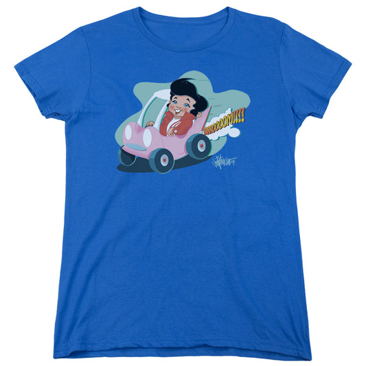 Elvis Presley - Speedway - Short Sleeve Womens Tee - Royal Blue T-shirt