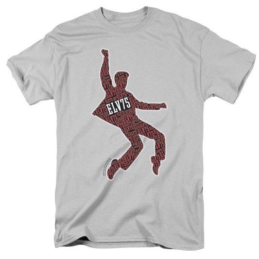 Elvis Presley - Full Of 75 - Short Sleeve Adult 18/1 - Silver T-shirt