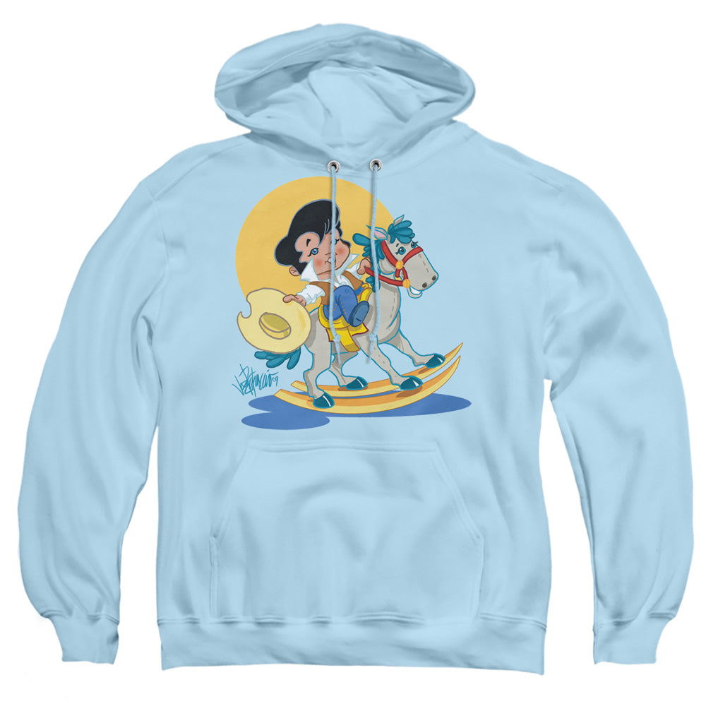 Elvis Presley - Yip E - Adult Pull-over Hoodie - Light Blue