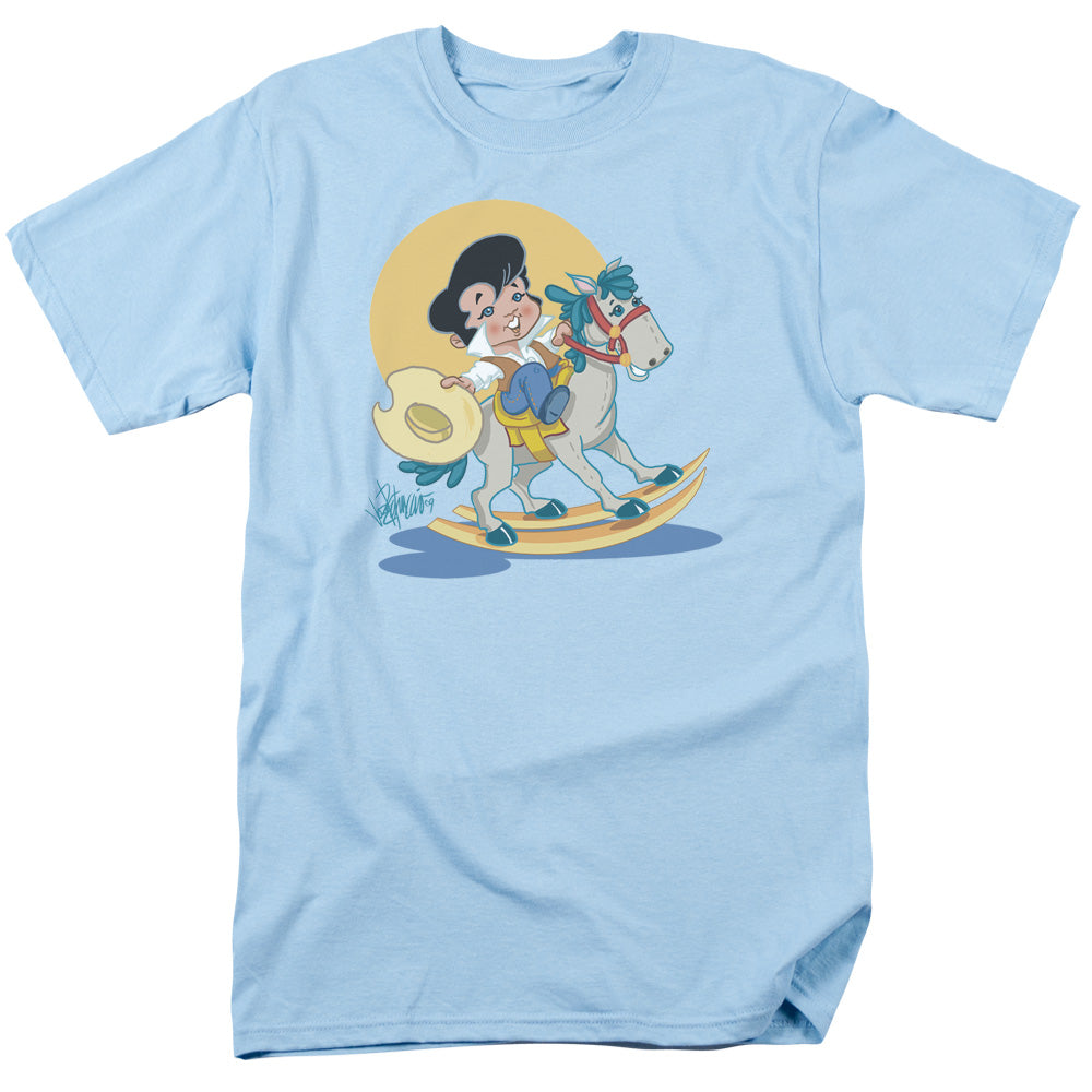 ELVIS PRESLEY YIP E - S/S ADULT 18/1 - LIGHT BLUE T-Shirt