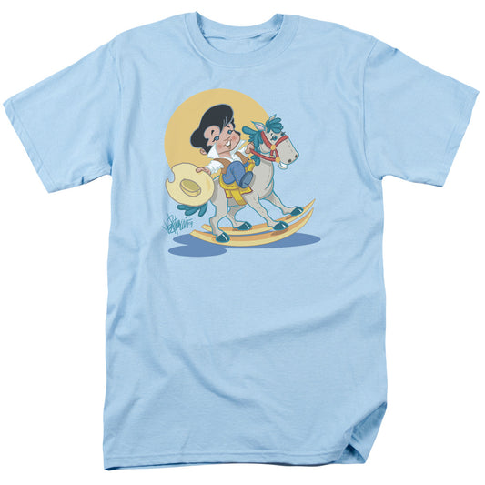 ELVIS PRESLEY YIP E - S/S ADULT 18/1 - LIGHT BLUE T-Shirt