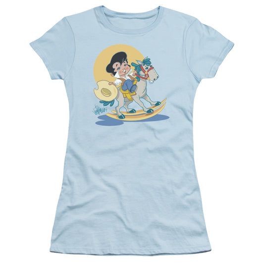 ELVIS PRESLEY YIP E - S/S JUNIOR SHEER - LIGHT BLUE T-Shirt