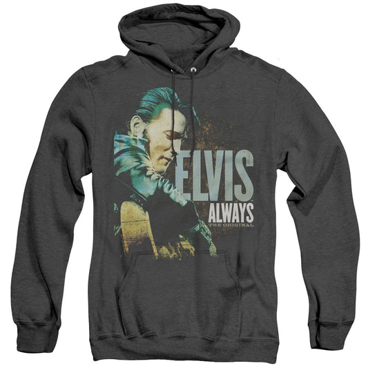 Elvis Presley Always The Original - Adult Heather Hoodie - Black