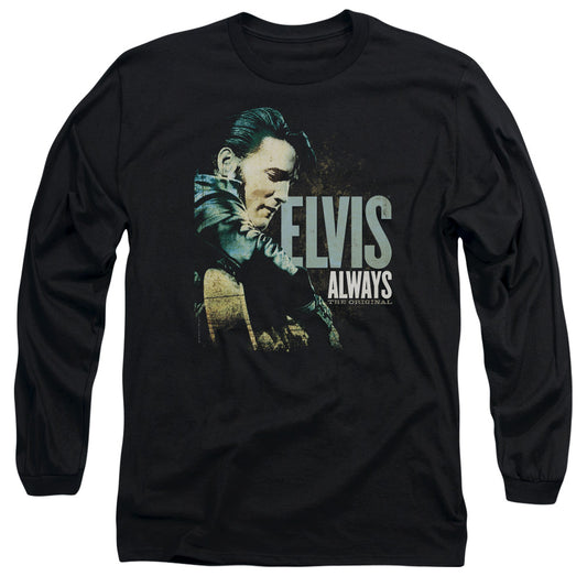 Elvis Presley - Always The Original - Long Sleeve Adult 18/1 - Black T-shirt