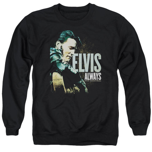 Elvis Presley - Always The Original - Adult Crewneck Sweatshirt - Black