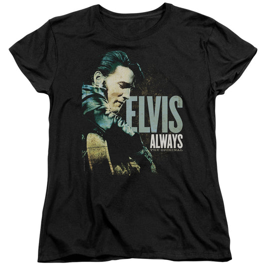 Elvis Presley - Always The Original - Short Sleeve Womens Tee - Black T-shirt