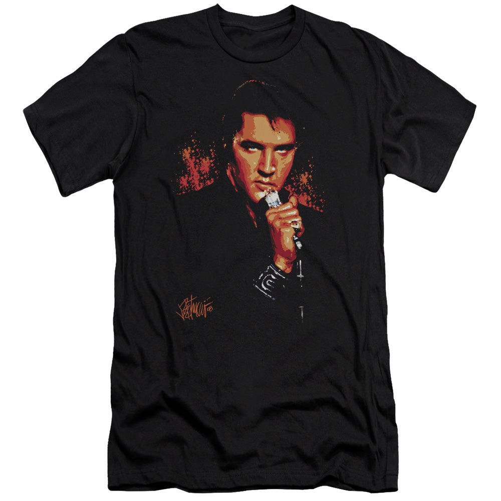 Elvis Presley - Trouble-premuim Canvas Adult Slim Fit 30/1 - Black