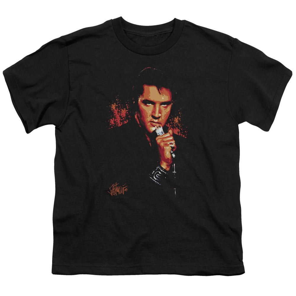 Elvis Presley - Trouble - Short Sleeve Youth 18/1 - Black T-shirt