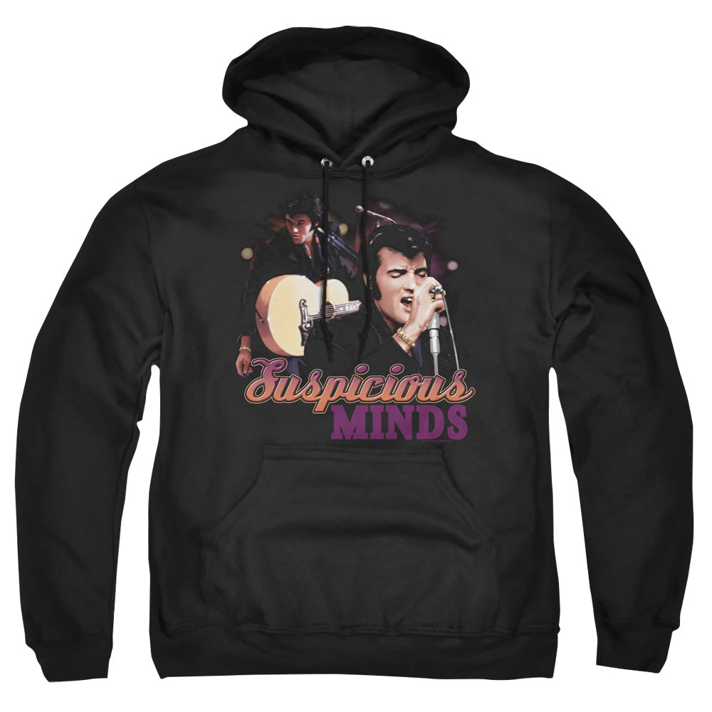 Elvis Presley - Suspicious Minds - Adult Pull-over Hoodie - Black