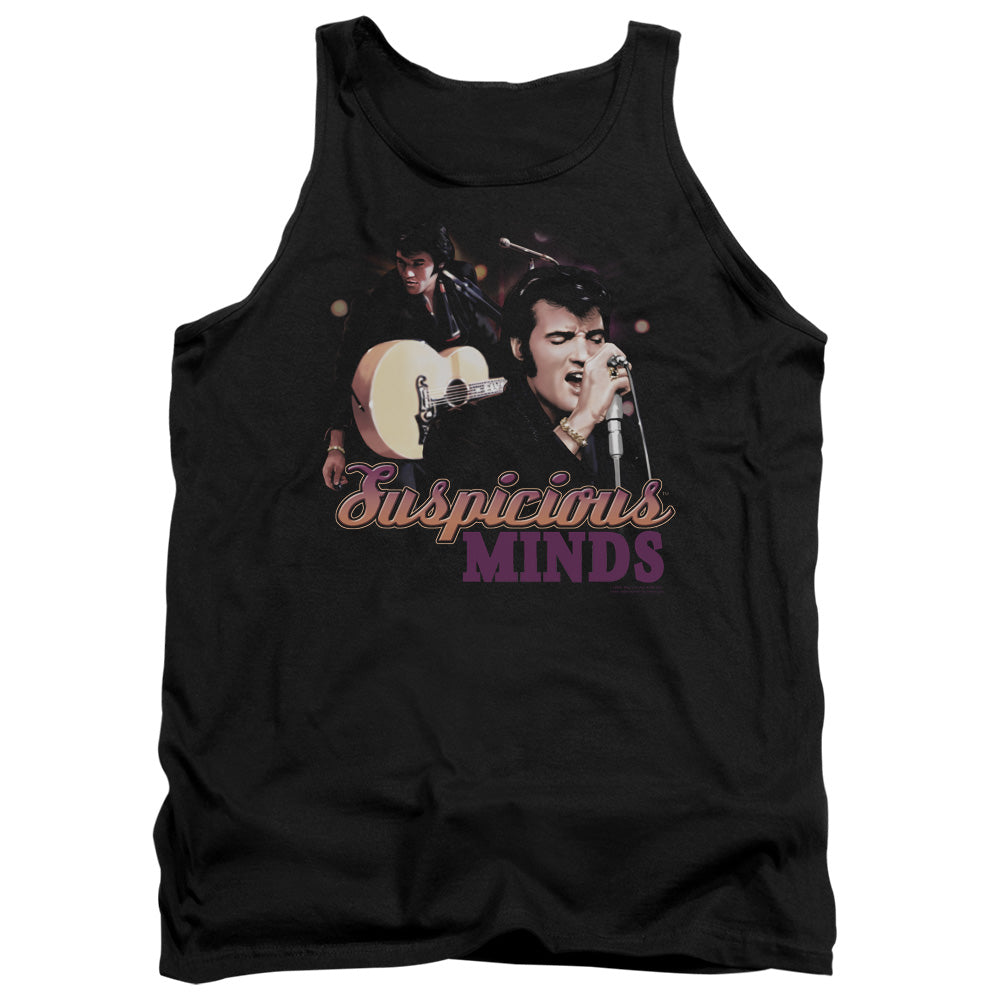 Elvis Presley - Suspicious Minds - Adult Tank - Black