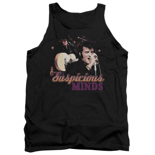 Elvis Presley - Suspicious Minds - Adult Tank - Black