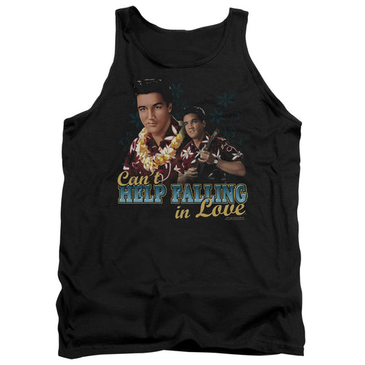 Elvis Presley - Cant Help Falling - Adult Tank - Black