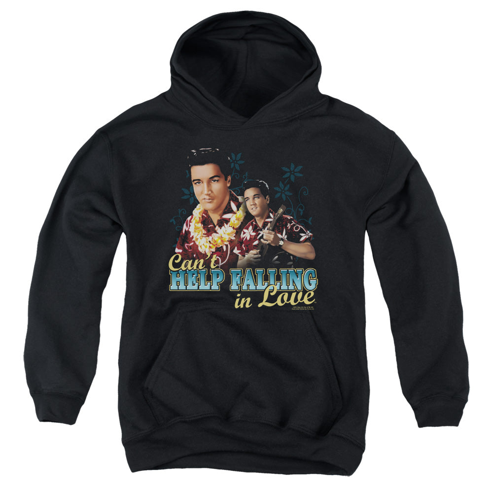 Elvis Presley - Cant Help Falling - Youth Pull-over Hoodie - Black