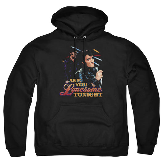 Elvis Presley - Are You Lonesome - Adult Pull-over Hoodie - Black