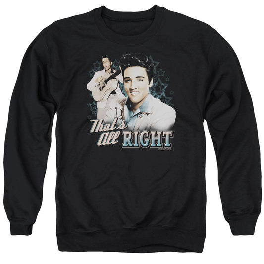 Elvis Presley - Thats All Right - Adult Crewneck Sweatshirt - Black