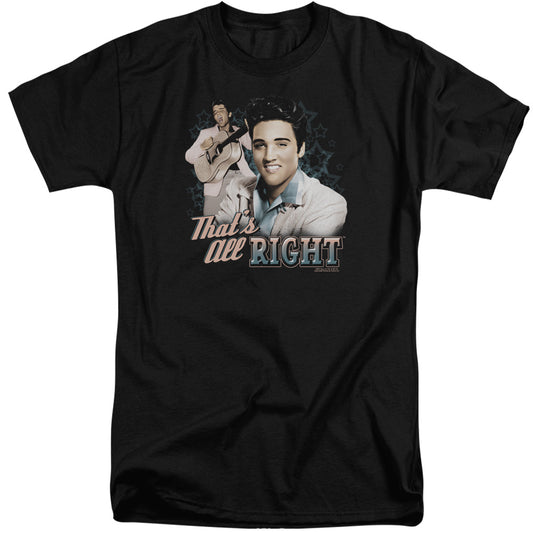Elvis Presley - Thats All Right - Short Sleeve Adult Tall - Black T-shirt