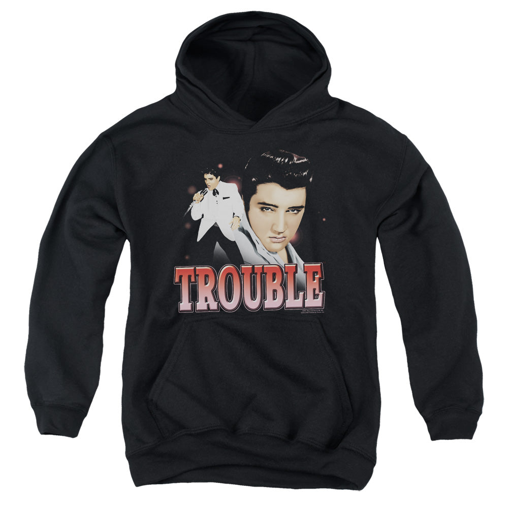 Elvis Presley - Trouble - Youth Pull-over Hoodie - Black