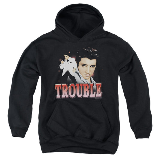Elvis Presley - Trouble - Youth Pull-over Hoodie - Black