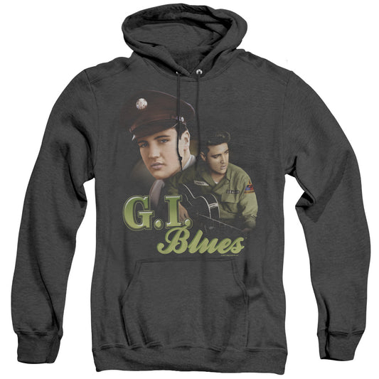 Elvis Presley - G I Blues - Adult Heather Hoodie - Black