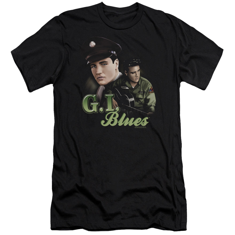 Elvis Presley - G I Blues-premuim Canvas Adult Slim Fit 30/1 - Black